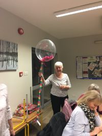 Ennid with balloon 